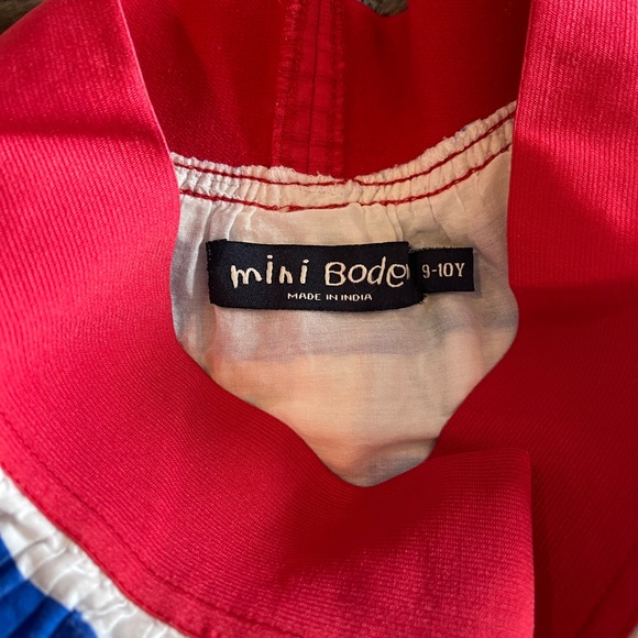 Mini Boden 9-10 Y Red White Blue Lined Striped Patriotic skirt - Picture 2 of 3